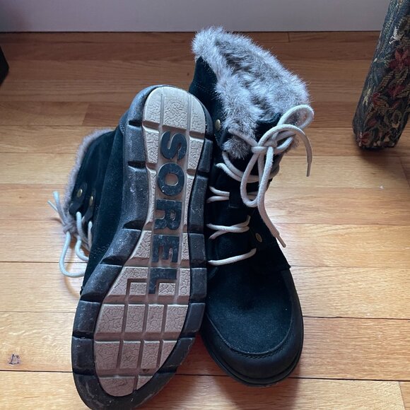 Sorel Women's Black Explorer Joan Size 8.5 - Picture 3 of 3